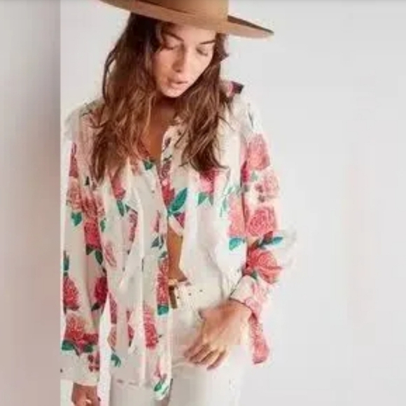 Free People Tops - NWT Free People Charlotte Blouse Size XS